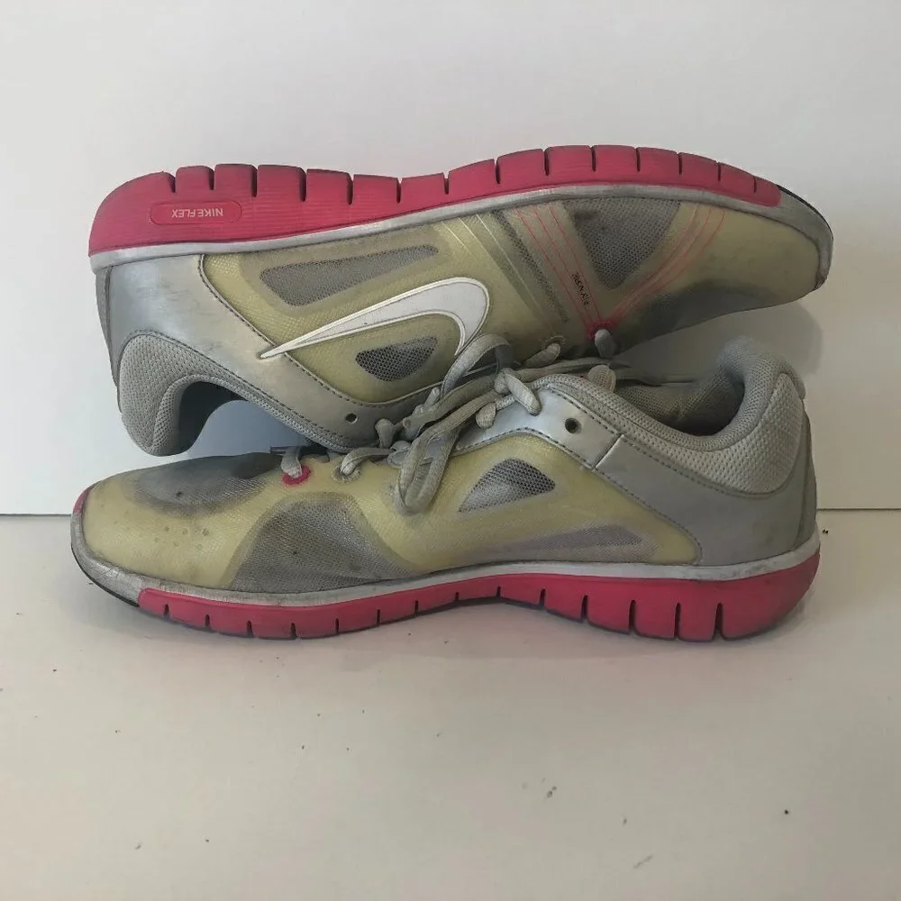Nike Sneakers 8.5 Women's Pink Flex Flywire Cross Training Running 469770-002